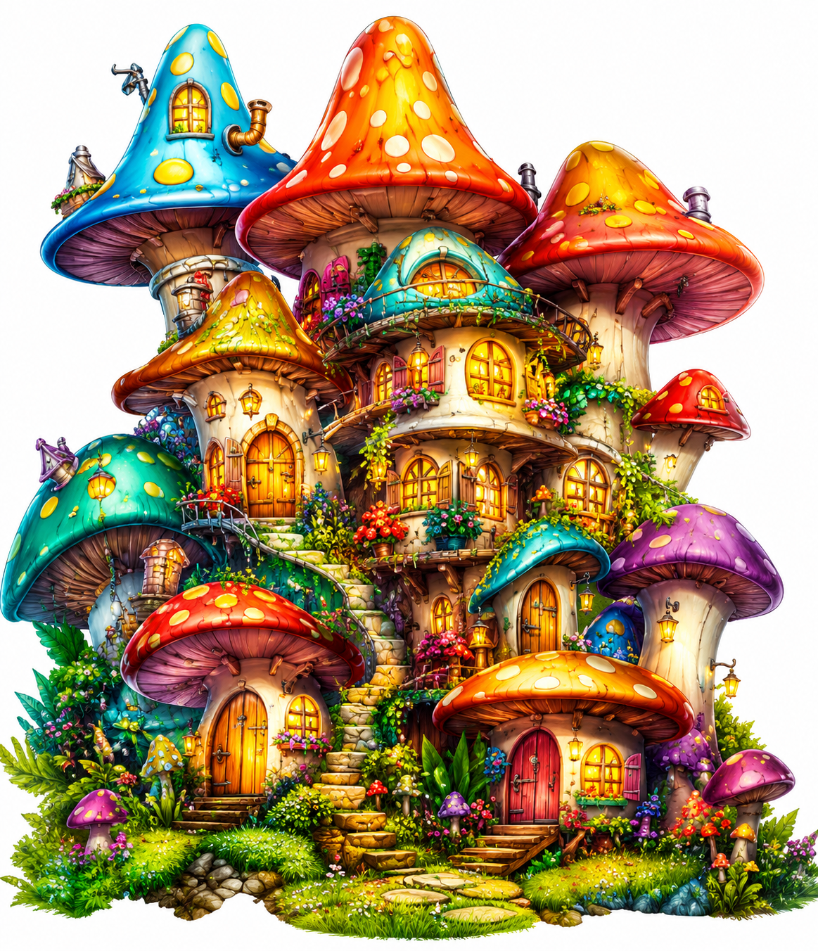 Enchanted Mushroom Village