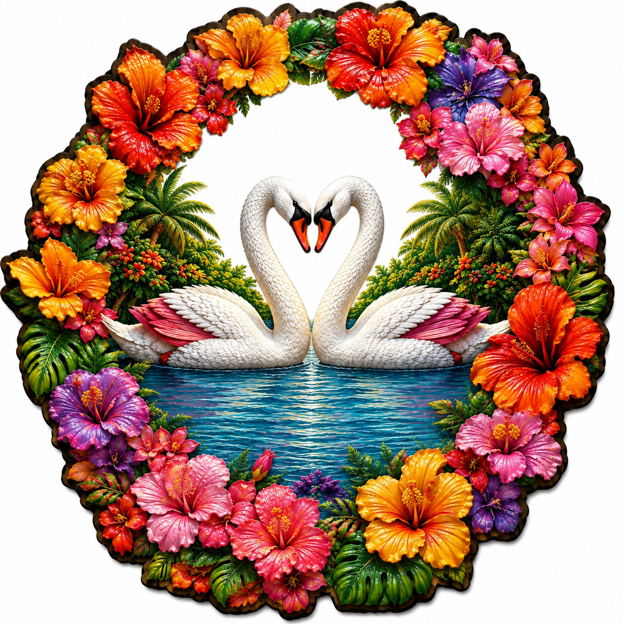 Swan Song at Sunset