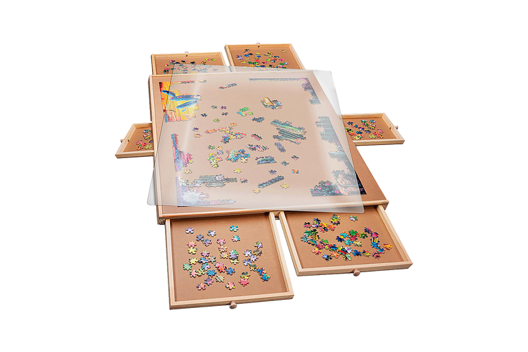 6 Drawer Puzzle Board