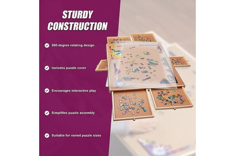 6 Drawer Puzzle Board