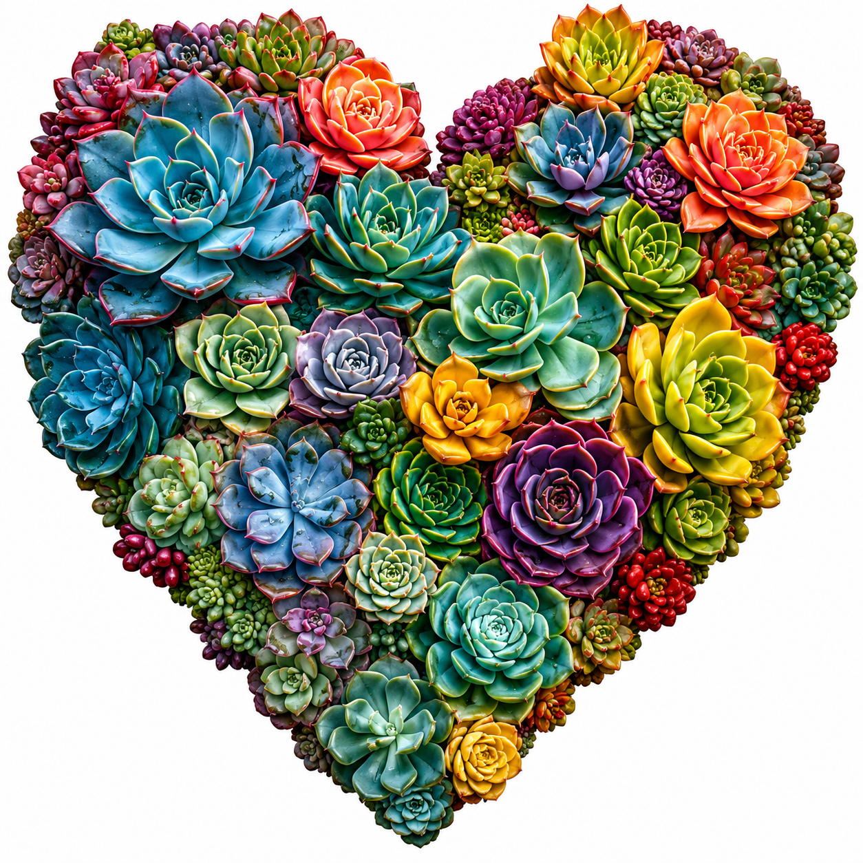 Succulent Heart Garden